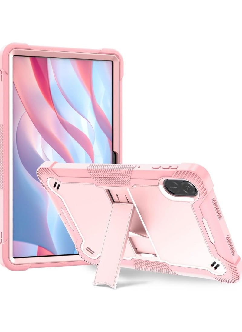 VKL جراب واقٍ لجهاز Honor Pad X9 مقاس 11.5 بوصة مع حامل مدمج، غطاء واقٍ هجين متين مقاوم للصدمات، لجهاز Huawei Honor Pad X9 موديل 2023 (ذهبي وردي)  - Image 2