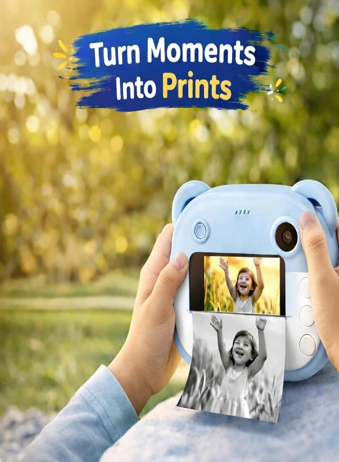 Casaquin A2 Kids Instant Print Camera for Boys & Girls | HD Photo + Video | Thermal Printing Camera Toy | Selfie, Games, Rechargeable | Multicolor, Compact - Image 2