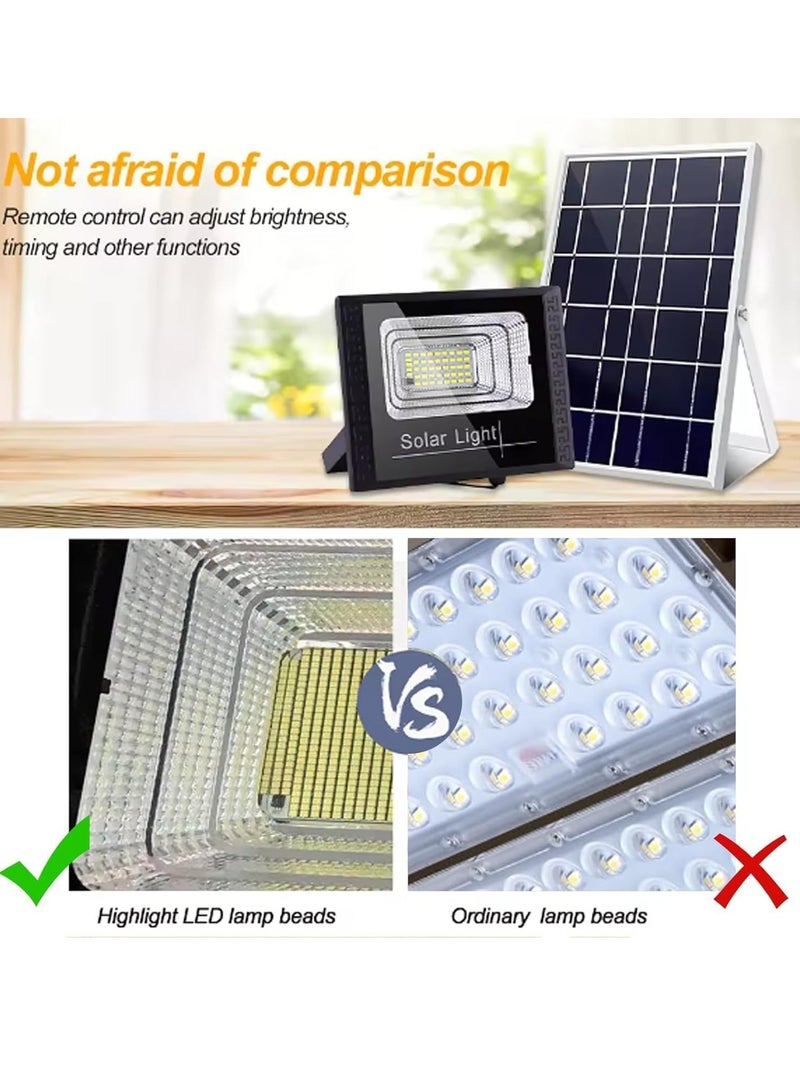 Arabayt Solar Lights Outdoor Remote Solar Led Flood Light Waterproof With Charger Solar Lights Indoor Outdoor Light Solar Lights Garden Street Lighting 500W Solar Light (Solar Lights) (A) - Image 4