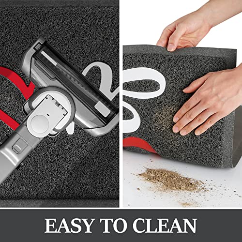 StepLively Door Mat Home Welcome Mats Outdoor and Indoor, Heavy-Duty Low-Profile Non-Slip Front Welcome Mat for Home Entrance, Outside Entry, Yard, Floor, (30''x17.5'', Grey) - Image 4
