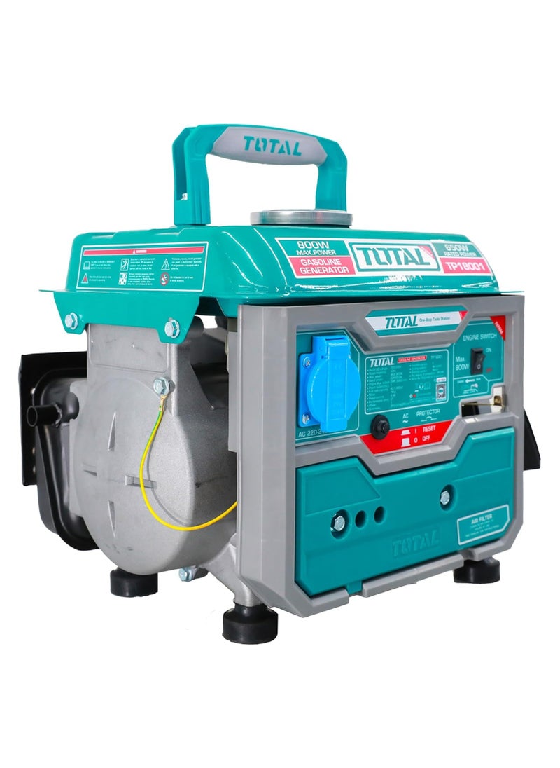 TOTAL Portable 2-Stroke Gasoline Generator – 800 Watts, 2HP | Compact & Lightweight Power Backup  - Image 4