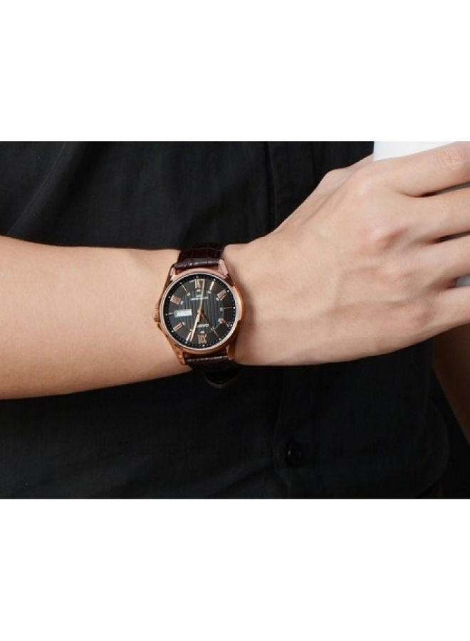 CASIO Leather Analog Watch MTP-1384L-1AVDF - Image 2