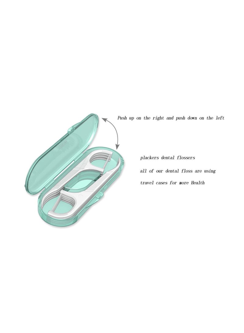 Y&D Dental Floss Sticks, with 10 Storage Cases Teeth Cleaning Travel Professional Toothpicks Superfine Picks, flossing for Family High Toughness (100 Picks) - Image 3