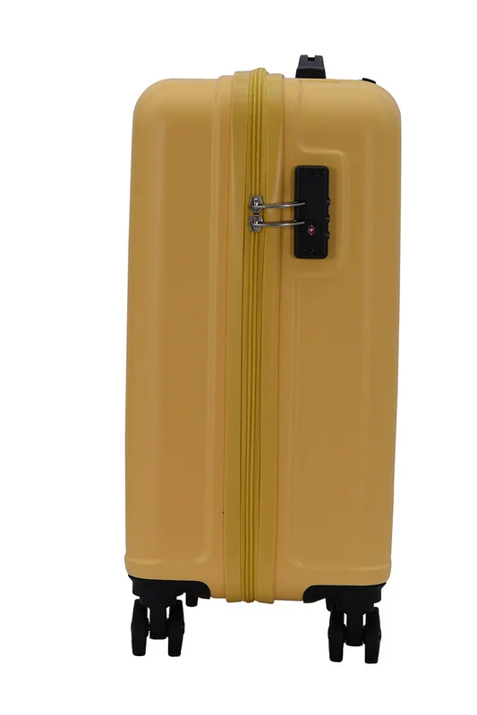 امريكان توريستر Skytrac DW V2 Suitcase, Cabin Size 55 cm / 20 inch, 4 Spinner Wheels, Hard Top, Polypropylene, Sunshine Yellow|TSA Combination Lock|Scratch & Impact Resistant Material - 3 Years Global Warranty