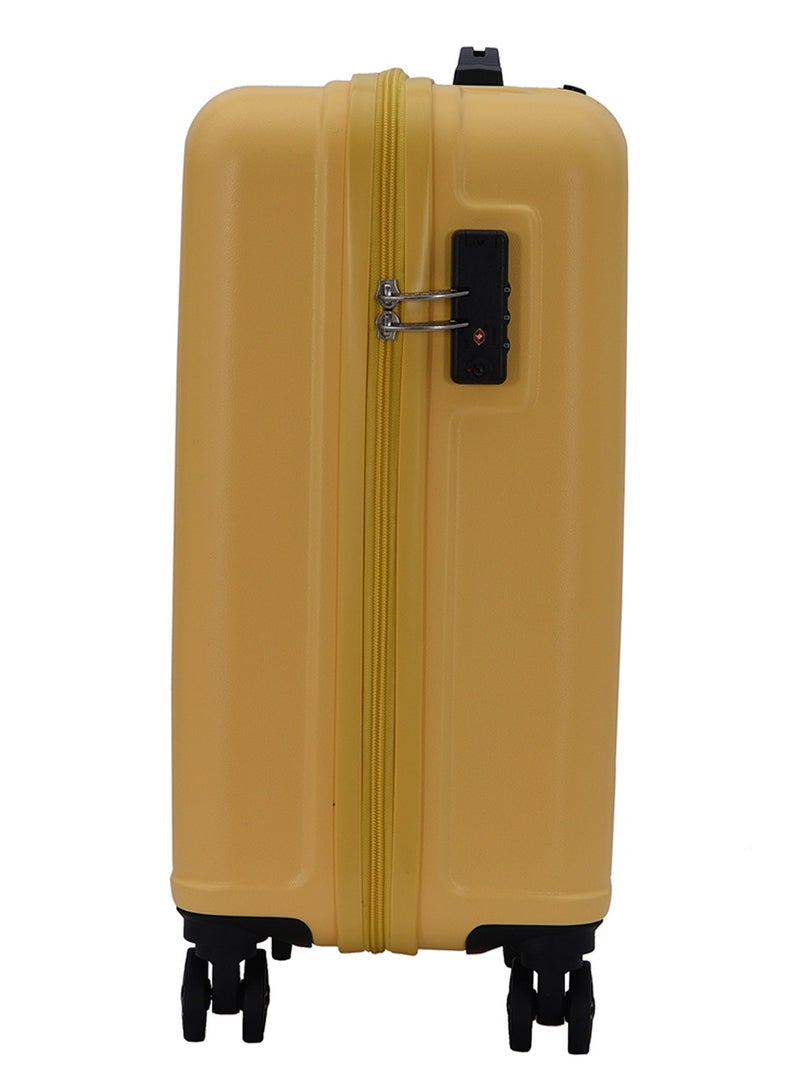 AMERICAN TOURISTER Skytrac DW V2 Suitcase, Cabin Size 55 cm / 20 inch, 4 Spinner Wheels, Hard Top, Polypropylene, Sunshine Yellow|TSA Combination Lock|Scratch & Impact Resistant Material - 3 Years Global Warranty - Image 2