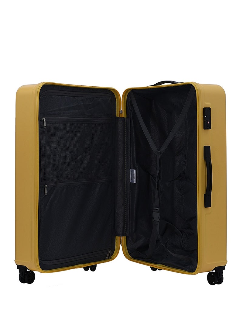 AMERICAN TOURISTER Skytrac DW V2 Suitcase, Cabin Size 55 cm / 20 inch, 4 Spinner Wheels, Hard Top, Polypropylene, Sunshine Yellow|TSA Combination Lock|Scratch & Impact Resistant Material - 3 Years Global Warranty - Image 5