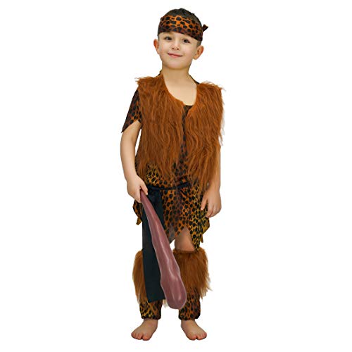 KalcyKizz Boy's Caveman Costume For Children (10-12Y) - Image 4