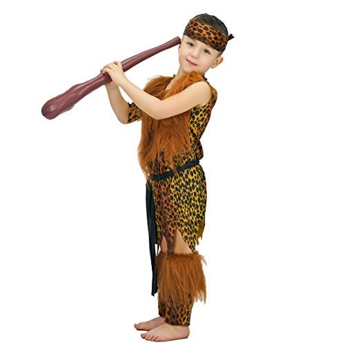 KalcyKizz Boy's Caveman Costume For Children (10-12Y) - Image 2