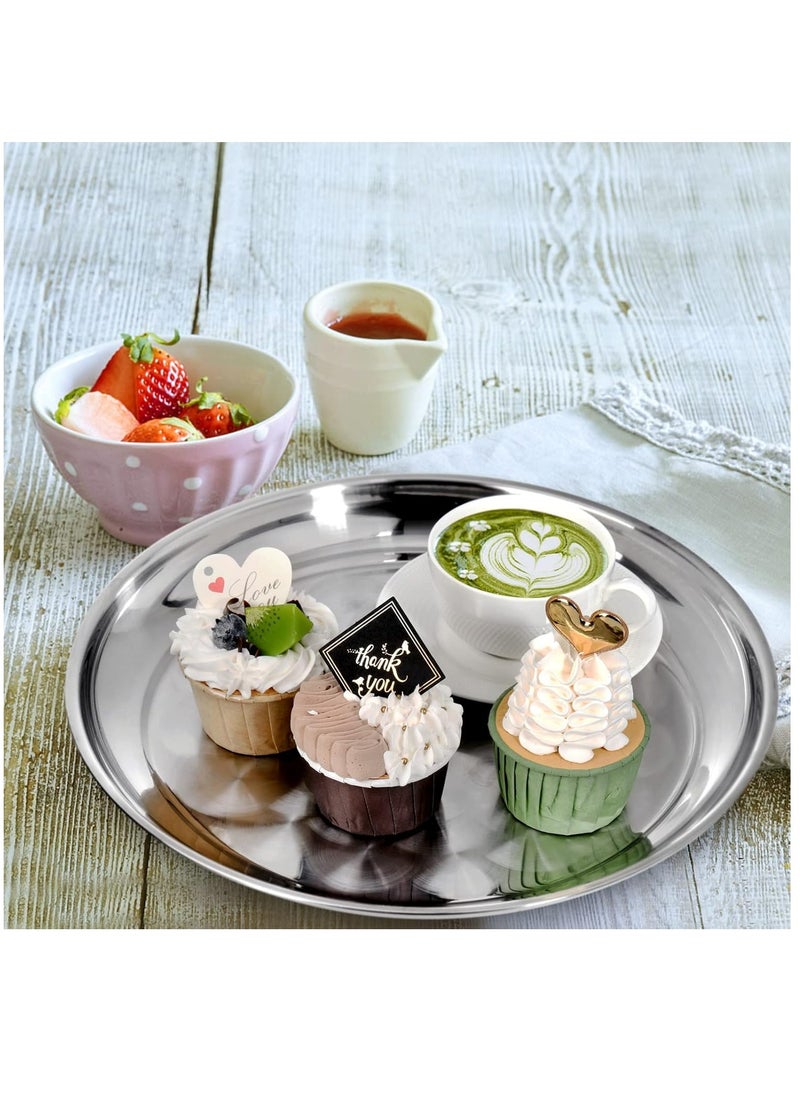 ALMUFARREJ - Stainless steel tray set of 6 pieces, 45 cm - Image 1