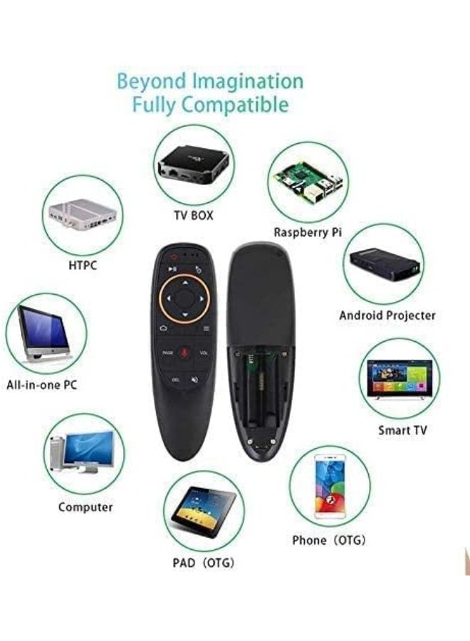 G10 Smart Remote Control with Voice Control & Gyro Air Mouse – 2.4G Wireless Remote with Microphone for PC, Smart TV, Android TV Box, Media Players, Tablets & Gaming Devices - Image 4