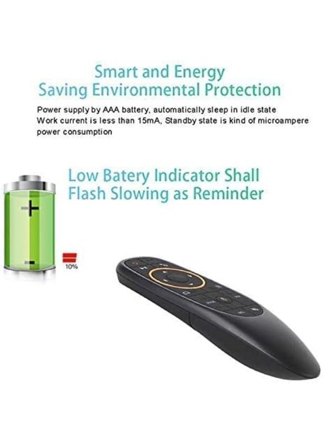 G10 Smart Remote Control with Voice Control & Gyro Air Mouse – 2.4G Wireless Remote with Microphone for PC, Smart TV, Android TV Box, Media Players, Tablets & Gaming Devices - Image 3