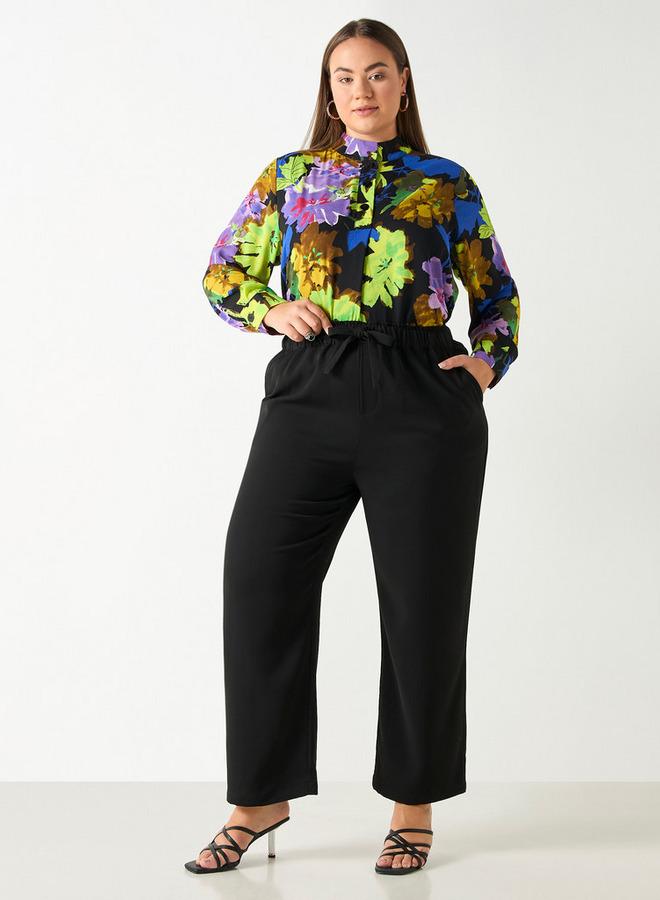Ulla Popken Plus Size Ulla Popken Wide Leg Pants - Image 2