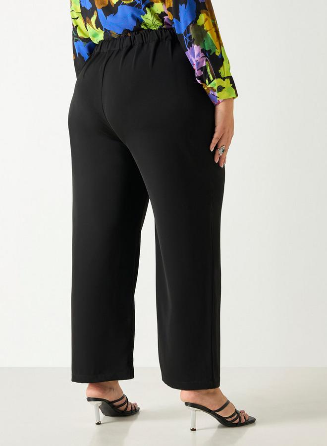 Ulla Popken Plus Size Ulla Popken Wide Leg Pants - Image 3