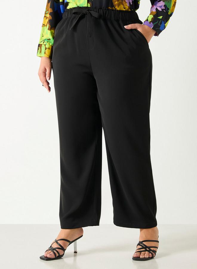 Ulla Popken Plus Size Ulla Popken Wide Leg Pants - Image 1