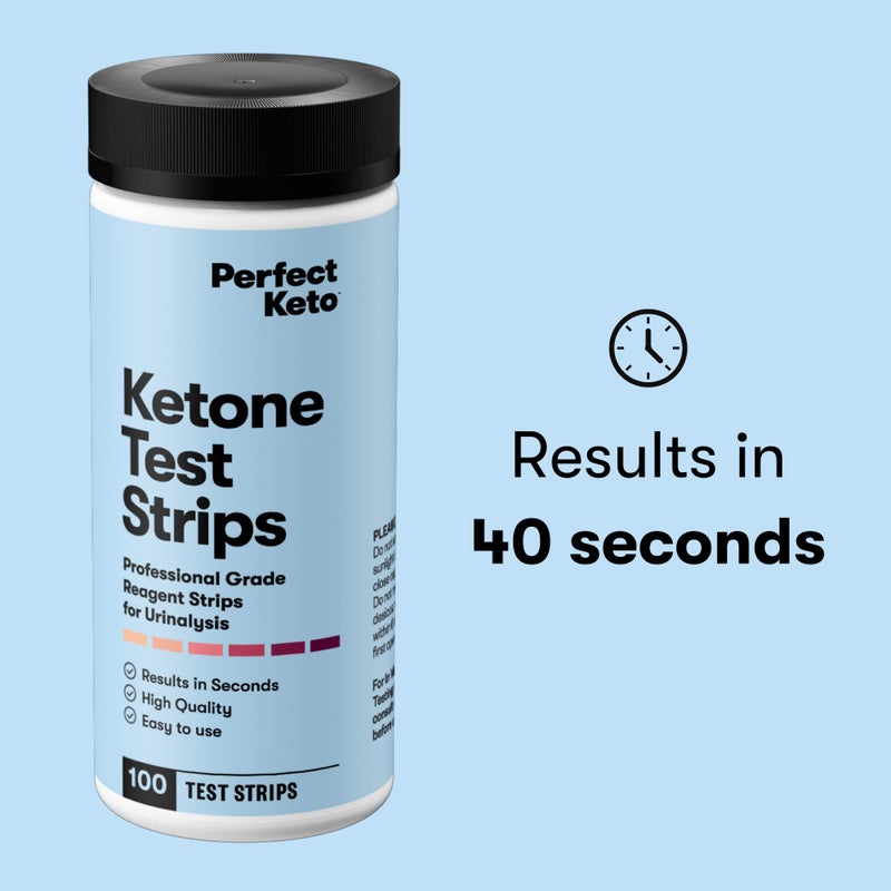 Perfect Keto Ketone Test Strips Kit for Testing Ketones on Low Carb Ketogenic Diet, Monitor Ketosis, Keto Diet Tracker, Urine Test Strips, 100 CT - Image 2