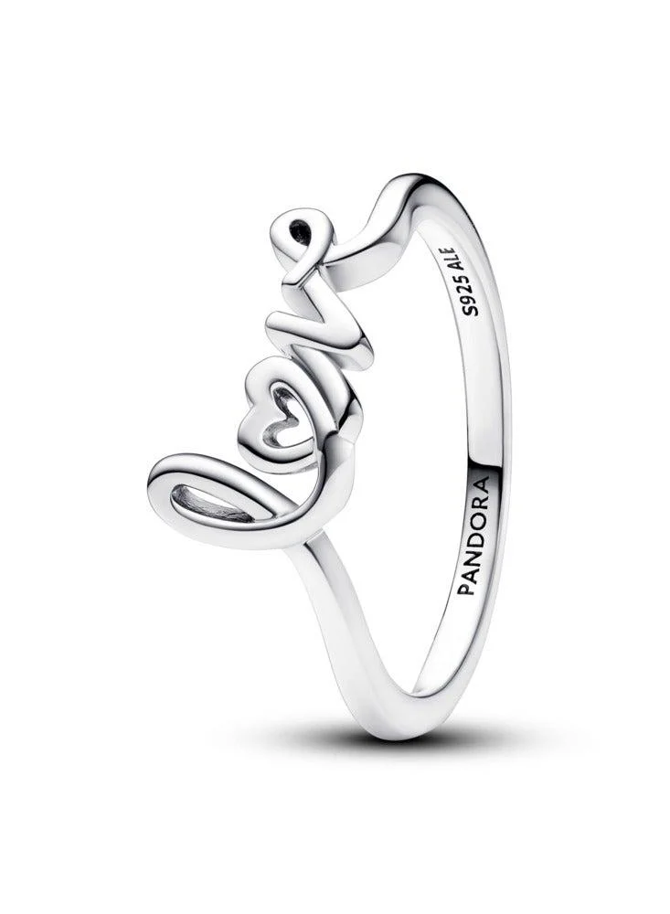 Handwritten Love Ring