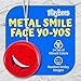 Playbees Metal Smiley Faces YoYos Set of 12 2 Inch for Kids Assorted Colors Emoticon Bulk for Beginners Ideal for Party Favors Party Bag Collection Birthday Giveaways - Image 4