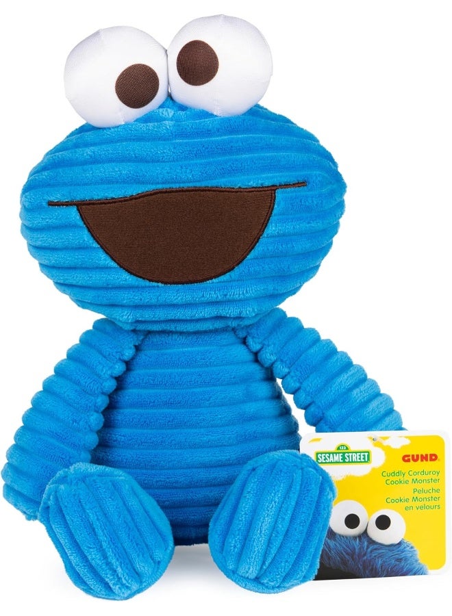 GUND GUND Sesame Street Official Cuddly Corduroy Cookie Monster Muppet Plush - Image 5