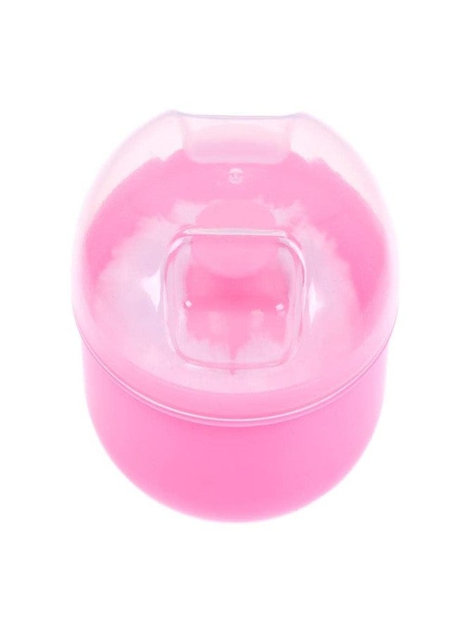 TEDDYIFY Baby Body Powder Container Powder Puff Box Puff Sponge Case for Baby Infant Newborn Home and Travel (Pink (1 Count)) - Image 1