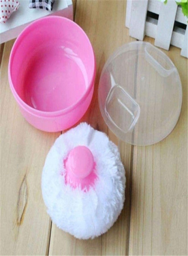 TEDDYIFY Baby Body Powder Container Powder Puff Box Puff Sponge Case for Baby Infant Newborn Home and Travel (Pink (1 Count)) - Image 4