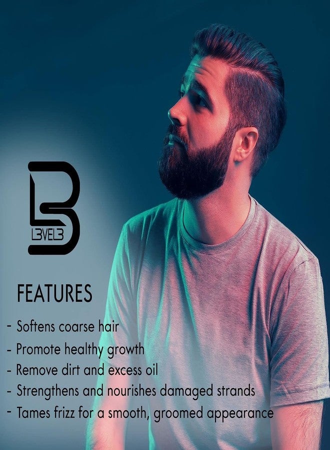 L3 Level 3 Beard Shampoo - Cleanse and Nourish your Facial Hair - Softens and Tames Frizzy Beards - Image 2