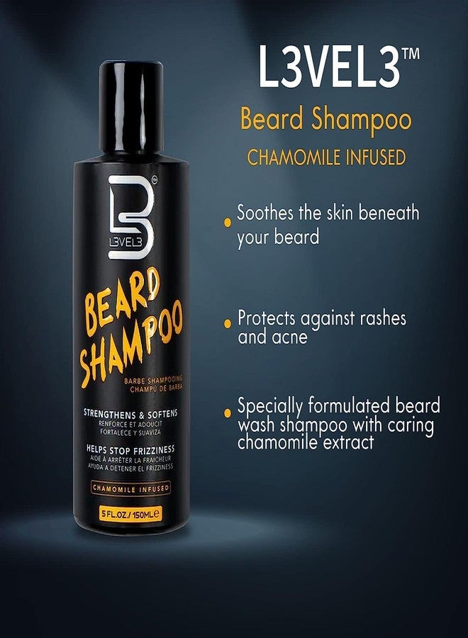 L3 Level 3 Beard Shampoo - Cleanse and Nourish your Facial Hair - Softens and Tames Frizzy Beards - Image 3
