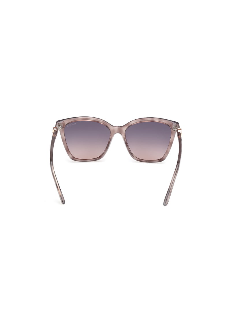 GUESS FULL RIM FEMALE SQUARE GREY INJECTED SUNGLASSES - Image 4