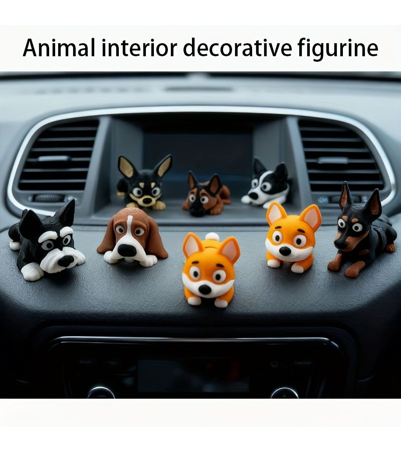 3D Printed PLA Doberman Pinscher Car Interior Ornament Cool Desktop Decoration Unique Sculpture Holiday Gift - Image 1