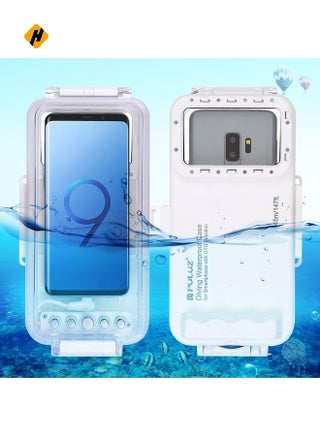 PULUZ 45m/147ft Waterproof Diving Case Photo Video Taking Underwater Housing Cover for iPhone 16 / 16 Pro / 15 / 15 Pro, Galaxy, Huawei, Xiaomi, Google Android OTG Smartphones with Type-C Port(White) - pzsku/Z06CDE8F52A7085ED95EEZ/45/1751187230/9766c67e-4eaa-4a36-b282-b1ef807e3495