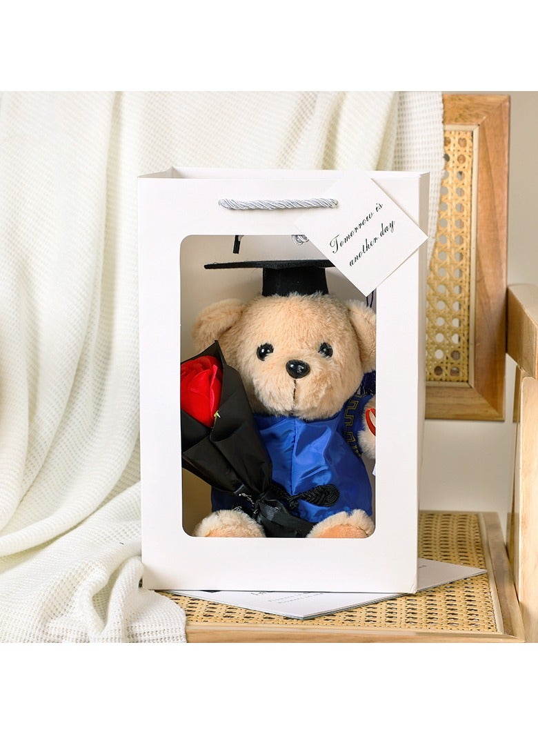 general Dr.Graduation Plush, Giant Plush Doll, Cute Animal PhD Toy, Gift for Kids, Girls, and Boys