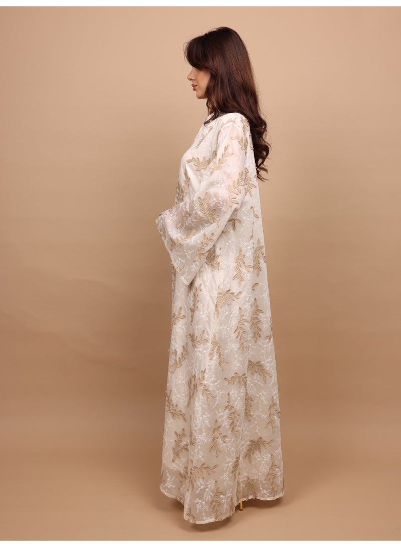 اكسا جلابية حديقة ناعمة IK5031 بيج - Image 3