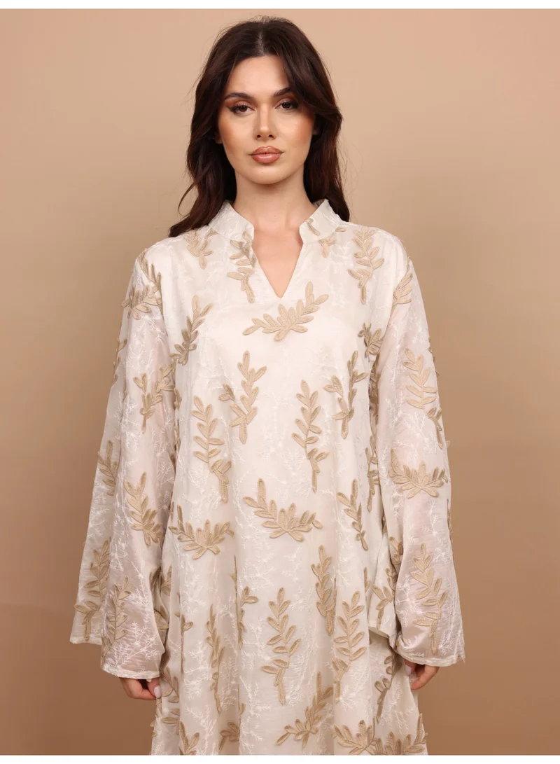 اكسا جلابية حديقة ناعمة IK5031 بيج