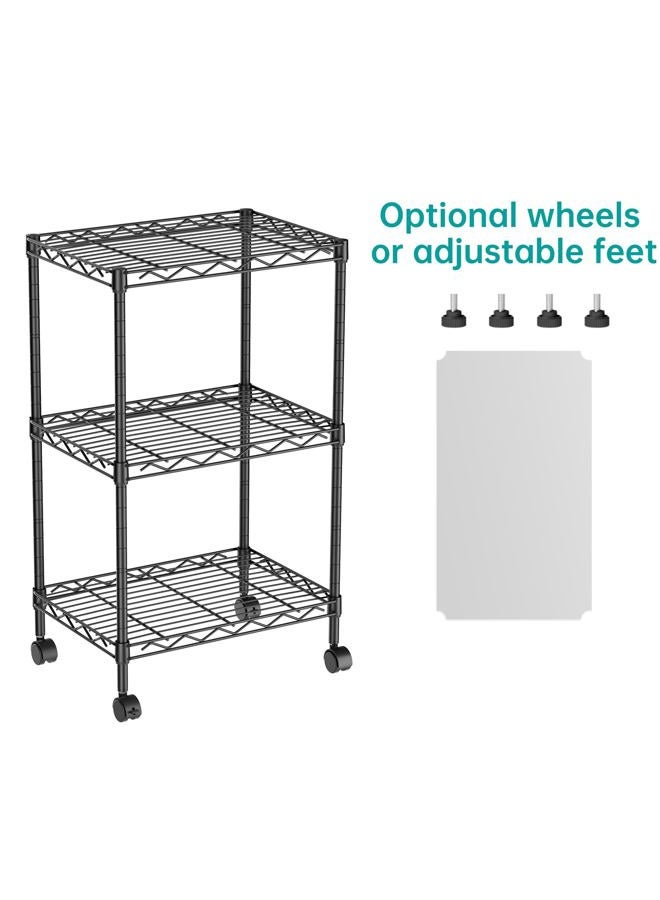 SINGAYE Shelf Closet Adjustable Metal Wire Shelving Unit for Laundry Room Organization Bathroom Kitchen Home Storage Small Pantry Rack Shelves - Image 3