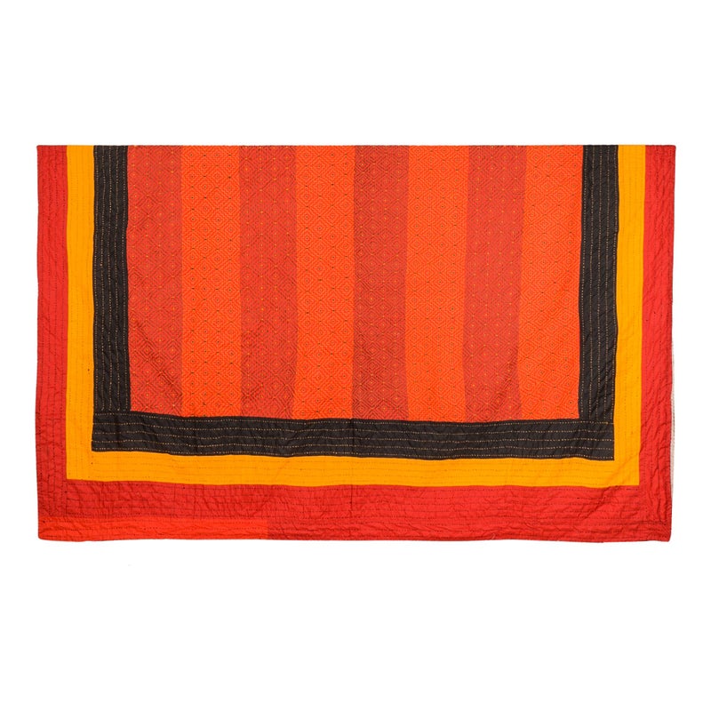 Garvi Gurjari Garvi Gurjari Handmade Cotton Patchwork Khambira Quilt - Image 5