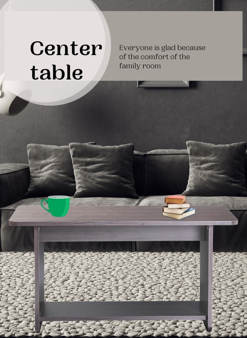 AFT Versatile Coffee Tables / Center table for Sofas: Stylish Storage Solutions for a Clutter-Free Living Room. Ideal for serving snacks, displaying decor, or as a footrest. (Dark Wangi brown) Arfan - Image 3