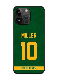 Rugged Black Edge Case iPhone 14 Pro Max, Slim fit Soft Case Flexible Rubber Edges Thin Cover - Player Name - AB de Villiers, Jersey Number- 17