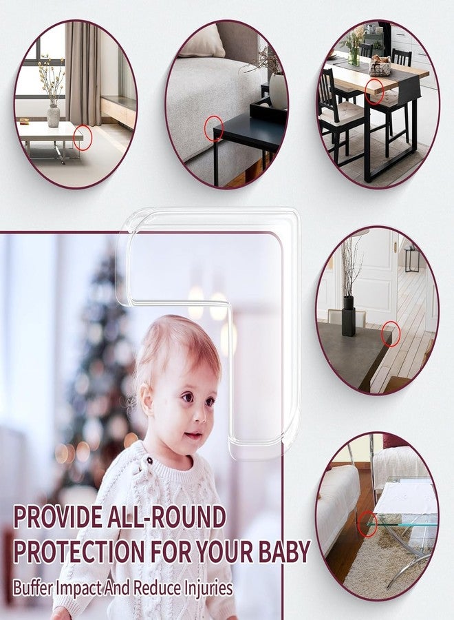 XBEY 12 Pack Soft Corner Protector Baby Proofing Edge and Corner Guards I Pre-Taped Corner Protectors I Child Safety Edge Guards I Soft Rubber Foam Furniture Corner Bumper Guards (8, Transparent) - Image 5
