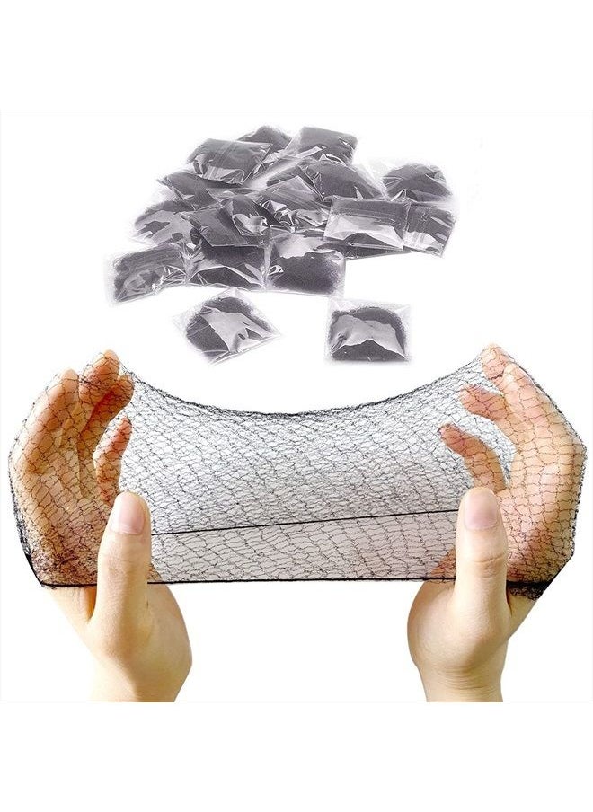 Polly Online 20 Pcs Hair Nets for Women Bun,Invisible Hair Nets Elastic Edge Mesh (10pcs Black + 10pcs Coffee)  - Image 3