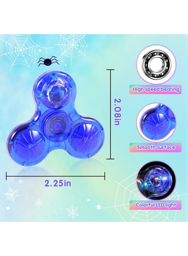 GIGILLI Mini Fidget Spinners 16 Pcs Led Light Up Fidget Spinners For Kids 412 Party Favors Goodie Bag Stuffers Glow In The Dark Party Supplies Classroom Prizes Return Gifts - Image 4