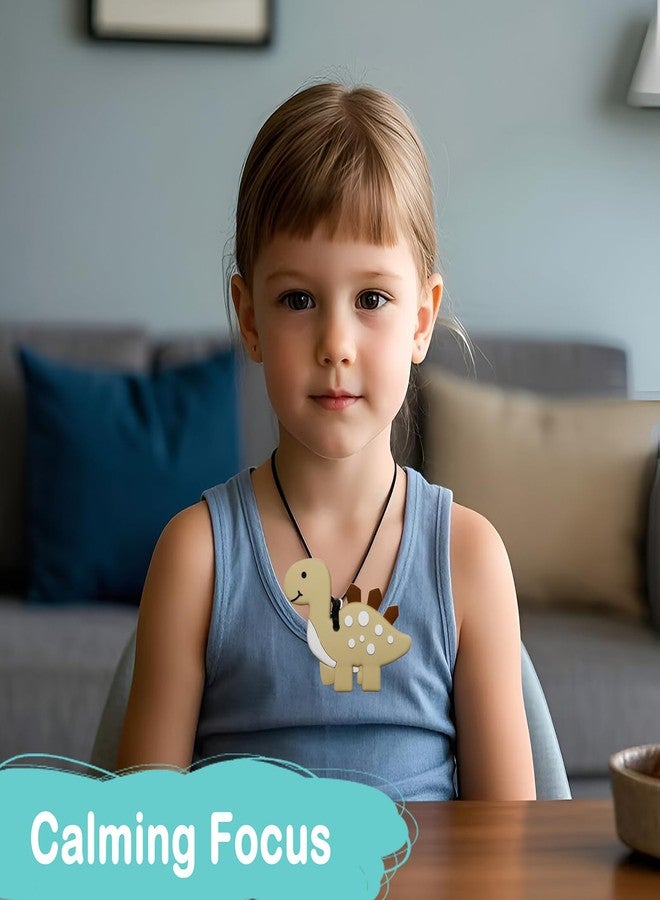 LeeYean Chew Necklaces for Sensory Kids, Chewy Necklace Sensory Toys for Autism, ADHD, SPD, Reduces Chewing Fidgeting, Silicone Oral Motor Therapy Toys for Boys, Girls (6 Pack) - Image 3