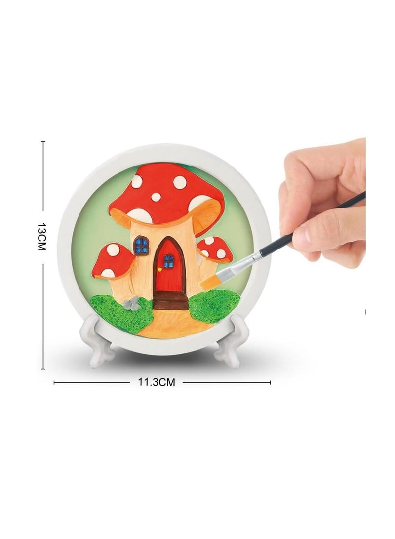 UKR Paint Toy Craft Kits for Kids – Mushroom House Creativity Set for Fun and Imaginative Painting Projects - Image 4