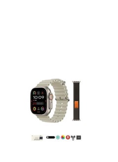 هونج كونج ساعة HK9 ULTRA 2 الذكية سلسلة 9 Wearfit Pro 49mm سوبر أموليد - مع حزامين (سيليكون وقماش) - (رمادي)  - Image 5
