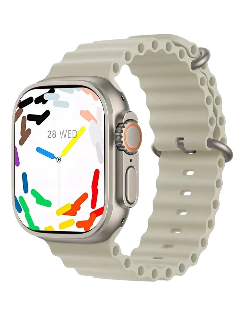 هونج كونج ساعة HK9 ULTRA 2 الذكية سلسلة 9 Wearfit Pro 49mm سوبر أموليد - مع حزامين (سيليكون وقماش) - (رمادي)  - Image 1