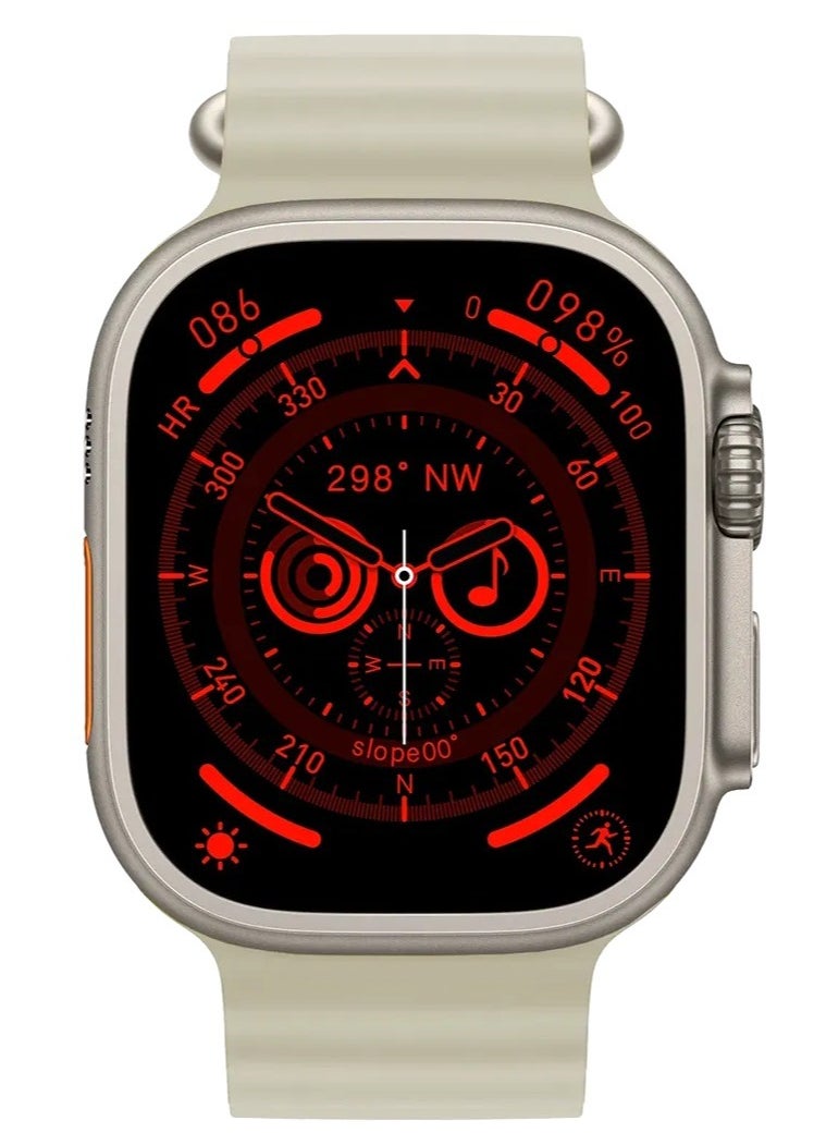 هونج كونج ساعة HK9 ULTRA 2 الذكية سلسلة 9 Wearfit Pro 49mm سوبر أموليد - مع حزامين (سيليكون وقماش) - (رمادي)  - Image 2