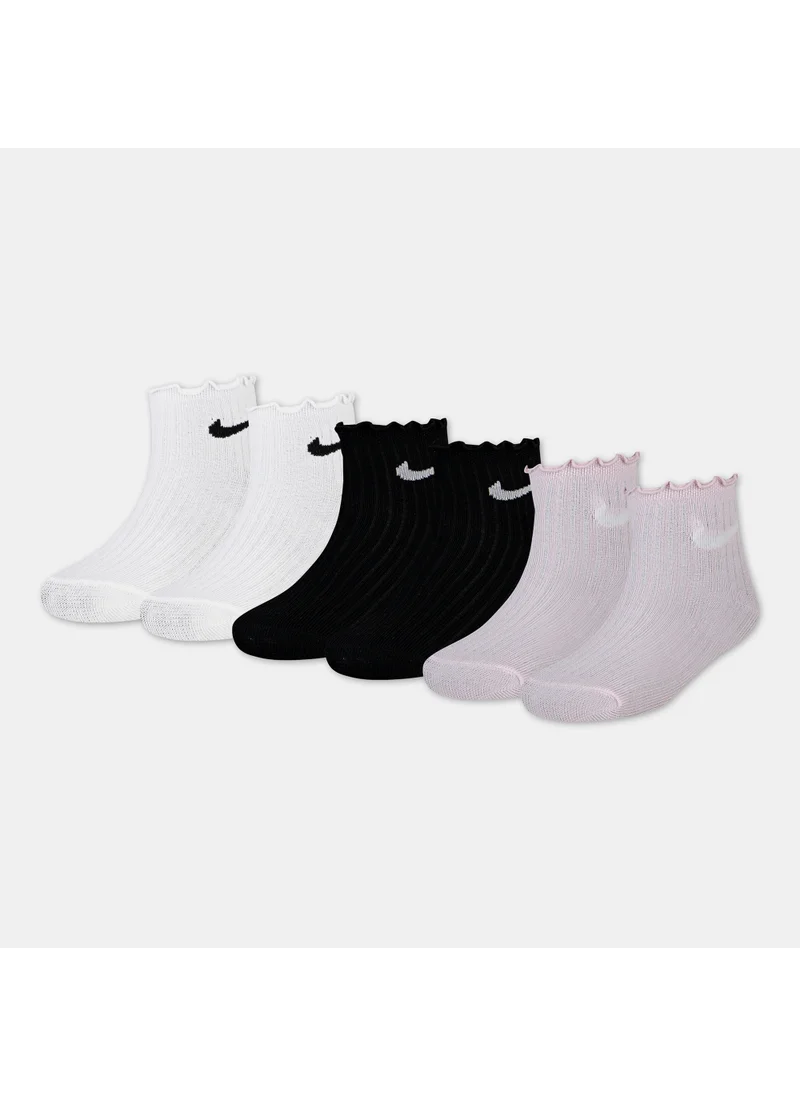 Nike Kids' Lettuce Welt Ankle Socks (3 Pairs)