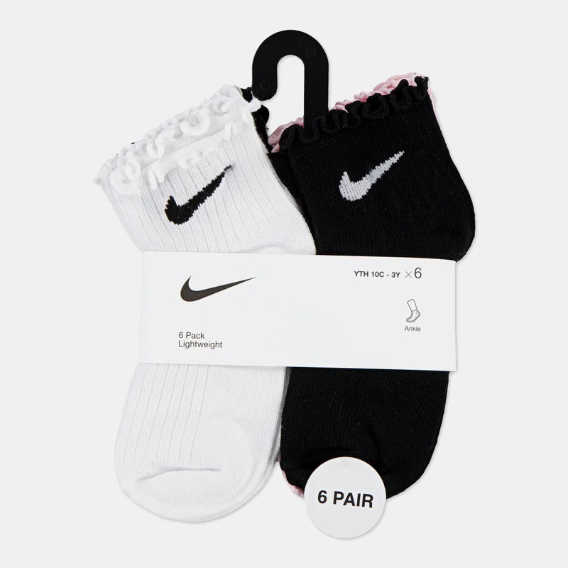 Nike Kids' Lettuce Welt Ankle Socks (3 Pairs)