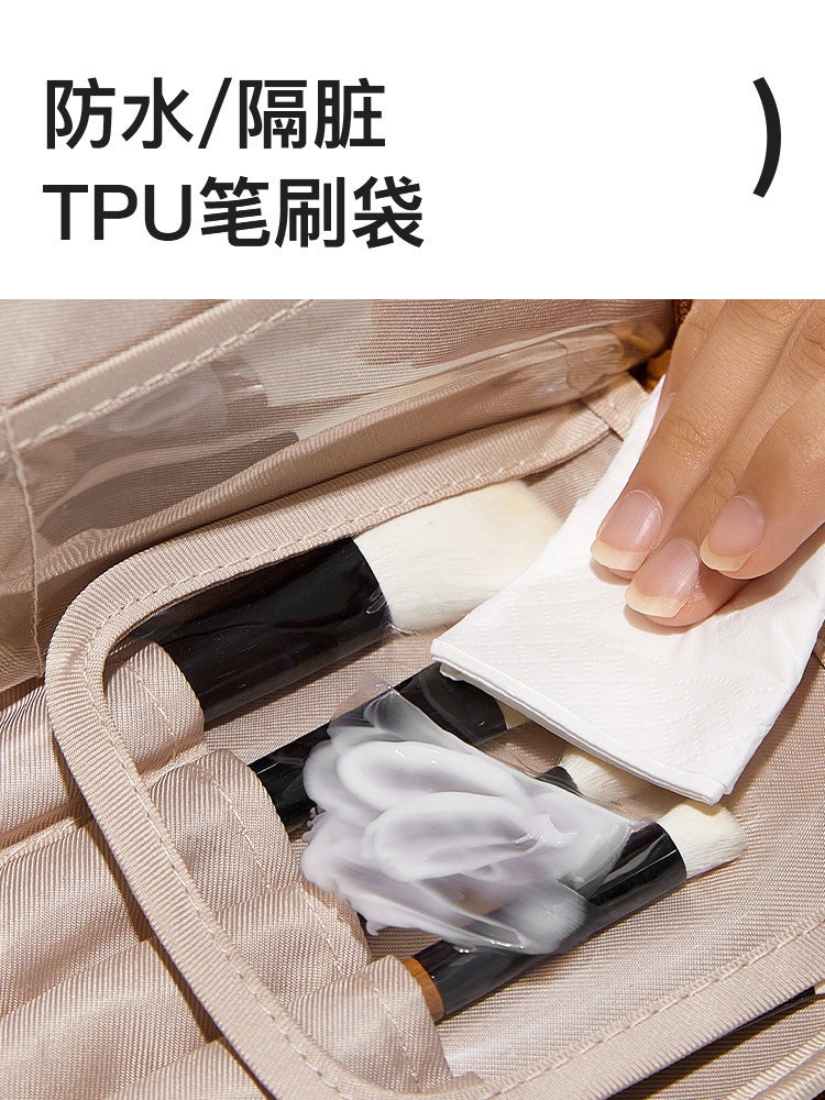 Yunduo Cosmetic Bag Women'S Portable Large Capacity Transparent Dry And Wet Separation Cosmetic Bag Travel Storage Bag - Image 4