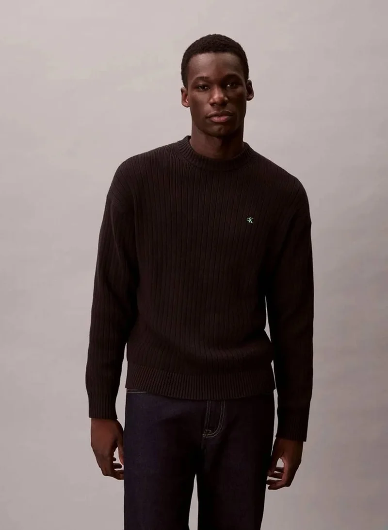 Calvin Klein Jeans Monogram Logo Relaxed Sweater