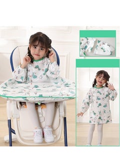 Long Sleeves Waterproof Anti-dirty Coverall Baby Feeding Bib Dining Chair Cover 0 To 60 Month