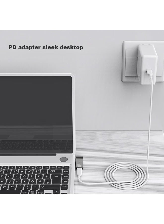 Delippo Hp Laptop 100w Adapter, Type-c To 7.4*5.0mm Large Port With Pin, Compatible With Hp 520/4411s/4446s/cq40/90w65w - Image 2